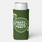 St. Patrick's Day Shamrock Clover Green Seltzer Blikjeskoeler (Seltzer Voorkant)