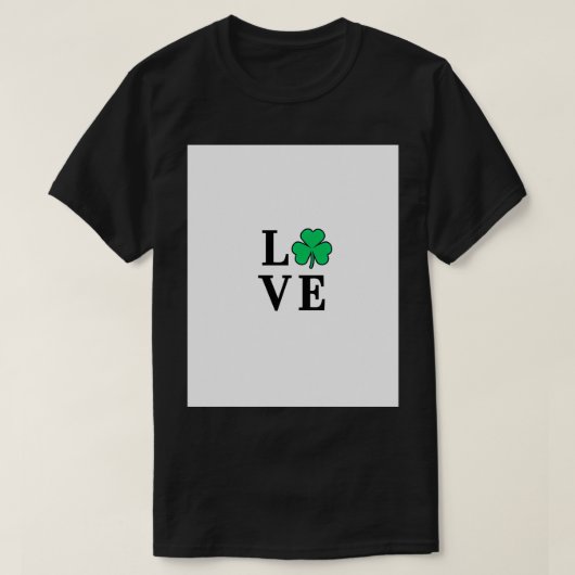 St Patricks Day, Shamrock, Clover, LOVE, Irish, Ir T-shirt (Design voorkant)