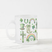 St. Patrick's Day Shamrock Clover - Lucky & Festiv Matglas Koffiemok (Links)