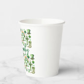St. Patrick's Day Shamrock Clover - Lucky & Festiv Papieren Bekers (Links)