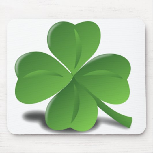 St. Patrick's Day Shamrock Clover Mousepad Muismat (Voorkant)