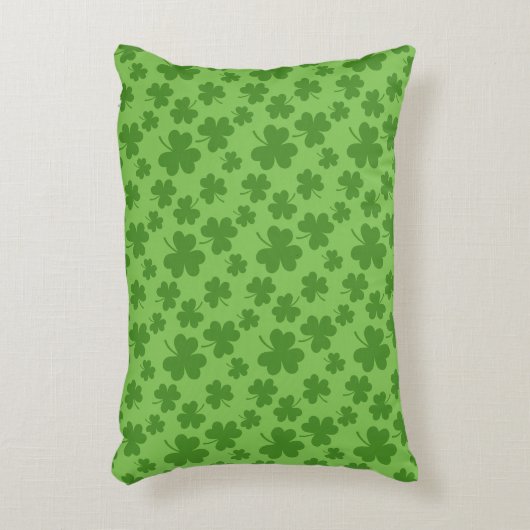 St Patrick's Day Shamrock Clover Pattern Accent Kussen (Voorkant(Verticaal))