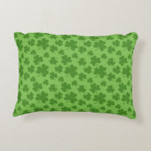 St Patrick's Day Shamrock Clover Pattern Accent Kussen (Achterkant)