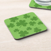 St Patrick's Day Shamrock Clover Pattern Bier Onderzetter (Linkerzijde)