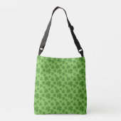 St Patrick's Day Shamrock Clover Pattern Crossbody Tas (Achterkant)