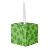 St Patrick's Day Shamrock Clover Pattern Decoratie (Achter hoekig)
