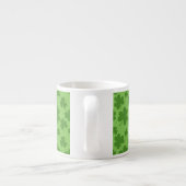 St Patrick's Day Shamrock Clover Pattern Espresso Kop (Achterkant)