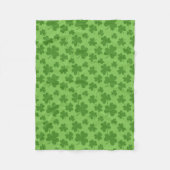 St Patrick's Day Shamrock Clover Pattern Fleece Deken (Voorkant)