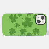 St Patrick's Day Shamrock Clover Pattern iPhone Hoesje (Achterkant horizontaal)