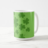 St Patrick's Day Shamrock Clover Pattern Koffiemok (Voorkant rechts)