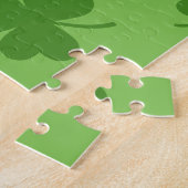 St Patrick's Day Shamrock Clover Pattern Legpuzzel (Zijkant)