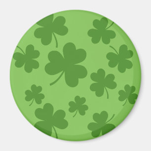 St Patrick's Day Shamrock Clover Pattern Magneet