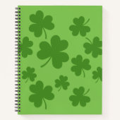 St Patrick's Day Shamrock Clover Pattern Notitieboek (Voorkant)