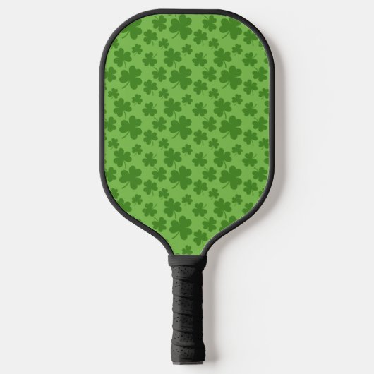 St Patrick's Day Shamrock Clover Pattern Pickleball Paddle (Voorkant)