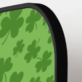 St Patrick's Day Shamrock Clover Pattern Pickleball Paddle (Links Detail)