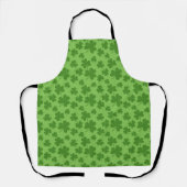 St Patrick's Day Shamrock Clover Pattern Schort (Voorkant)