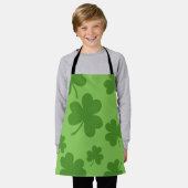 St Patrick's Day Shamrock Clover Pattern Schort (Gedragen)