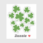 St Patrick's Day Shamrock Clover Pattern Sticker (Vel)