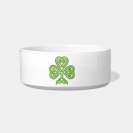 St. Patrick's Day Shamrock Clover Pet Bowl Voerbakje