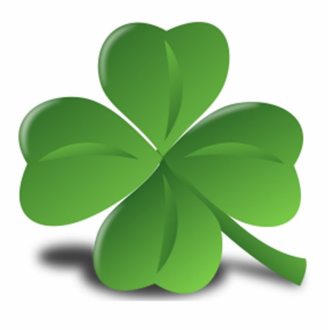St. Patrick's Day Shamrock Clover Photo Sculpture Staand Fotobeeldje (Voorkant)