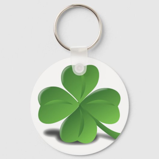St. Patrick's Day Shamrock Clover-Sleutelhanger Sleutelhanger (Voorkant)