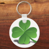 St. Patrick's Day Shamrock Clover-Sleutelhanger Sleutelhanger (Voorkant)