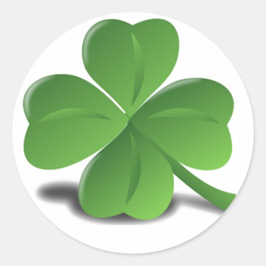St. Patrick's Day Shamrock Clover Sticker (Voorkant)