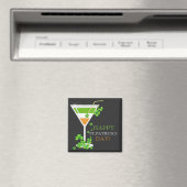 St.Patricks Day Shamrock Cocktail Magnet (Insitu (Vaatwasser))