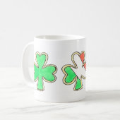 St. Patrick's Day Shamrock Cookie Irish Flag Mok (Voorkant links)
