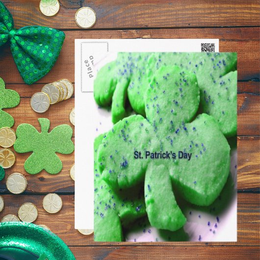 St. Patrick's Day Shamrock Cookies Briefkaart