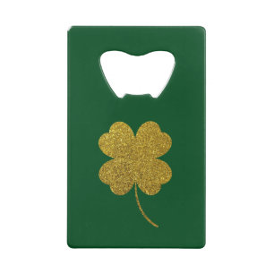 St. Patrick's Day Shamrock Creditkaart Flessenopener