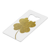 St. Patrick's Day Shamrock Creditkaart Flessenopener (Achterkant Gekanteld)