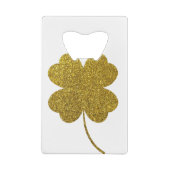 St. Patrick's Day Shamrock Creditkaart Flessenopener (Achterkant)