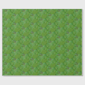 St. Patrick's Day Shamrock Curly Green Cadeaupapier (Vlak)