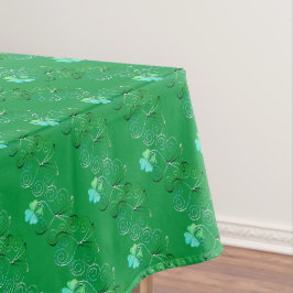 St. Patrick's Day Shamrock Curly Green Tafelkleed