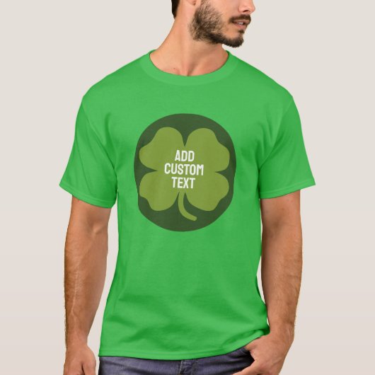St Patricks Day shamrock - Cute Family Custom T-shirt (Voorkant)