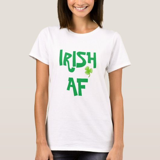 St Patrick's Day Shamrock Dames T-shirt (Voorkant)