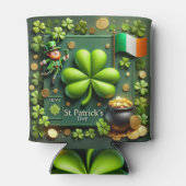 St. Patrick's Day Shamrock en Leprechaun Blikjeskoeler (Achterkant)