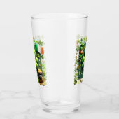 St. Patrick's Day Shamrock en Leprechaun Pint Glas (Rechts)
