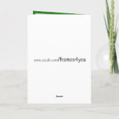 St. Patrick's Day Shamrock Frame met verstelbare s Kaart (Achterkant)