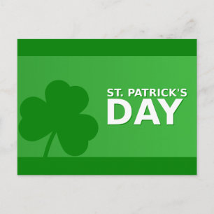 St Patrick's Day Shamrock Green Border Briefkaart