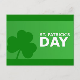St Patrick's Day Shamrock Green Border Briefkaart