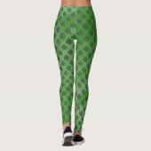 St Patrick's Day Shamrock Green Pattern Leggings (Achterkant)
