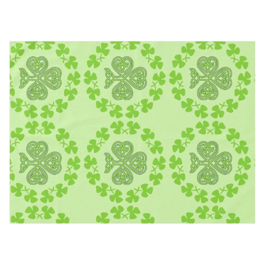 St. Patrick's Day Shamrock Green Tafelkleed (Voorkant (Horizontaal))