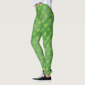 St. Patrick's Day Shamrock Groen Patroon Leggings (Links)
