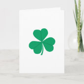 St. Patrick's Day Shamrock Groen Wit Feestdagen Kaart (Voorkant)