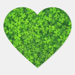 St. Patrick's Day Shamrock Hart Sticker