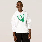 St Patrick's Day Shamrock Hart T-shirt (Voorkant volledig)