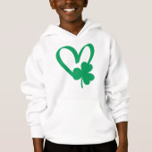 St Patrick's Day Shamrock Hart T-shirt (Voorkant)