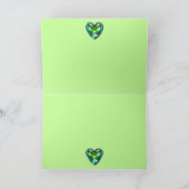 St. Patricks Day Shamrock Heart Kaart (Binnen)